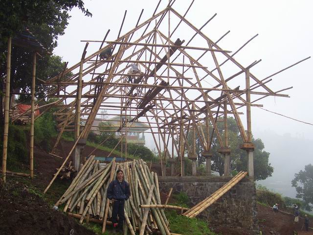 Gambar Rumah Dinding Anyaman Bambu  Gambar Om